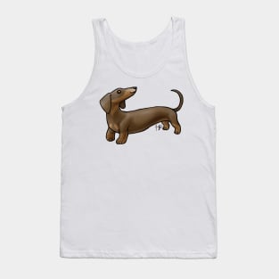 Dog - Dachshund - Brown and Tan Tank Top